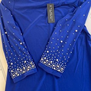 Stunning Royal Blue Embellished Dress